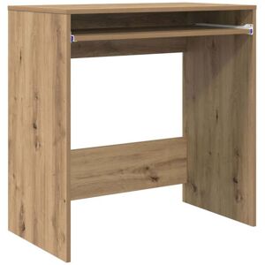 Vidaxl - Desk with Shelf Artisan oak 77.5 x 43 x 79 cm Engineered Wood Vidaxl - Desk with Shelf Artisan oak 77.5 x 43 x 79 cm Engineered Wood