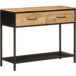 Console Table 100x35x76 cm Solid Wood Mango and Iron Vidaxl Console Table 100x35x76 cm Solid Wood Mango and Iron Vidaxl