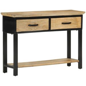 Console Table 110x30x75 cm Solid Rough Wood Mango Vidaxl Console Table 110x30x75 cm Solid Rough Wood Mango Vidaxl