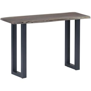 Console Table Grey 115x35x76 cm Solid Aacia Wood and Iron Vidaxl Console Table Grey 115x35x76 cm Solid Aacia Wood and Iron Vidaxl