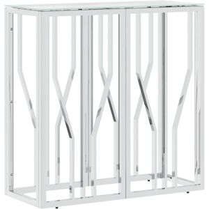 Console Table 70x30x70 cm Stainless Steel and Glass Vidaxl Console Table 70x30x70 cm Stainless Steel and Glass Vidaxl
