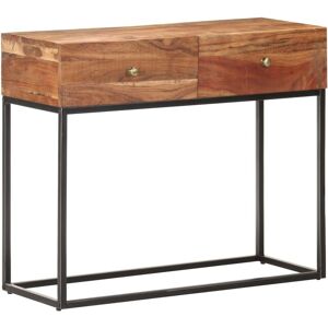 Console Table 90x35x75 cm Rough Acacia Wood vidaXL Console Table 90x35x75 cm Rough Acacia Wood vidaXL