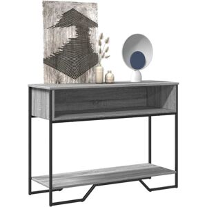 Console Table Grey Sonoma 100x35x74.5 cm Engineered Wood Vidaxl Console Table Grey Sonoma 100x35x74.5 cm Engineered Wood Vidaxl