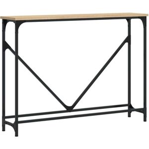 Console Table Sonoma Oak 102x22.5x75 cm Engineered Wood vidaXL Console Table Sonoma Oak 102x22.5x75 cm Engineered Wood vidaXL