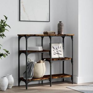 Console Table Smoked Oak 80x29x75 cm Engineered Wood Vidaxl Console Table Smoked Oak 80x29x75 cm Engineered Wood Vidaxl