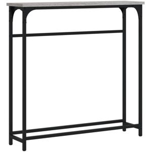 Console Table Grey Sonoma 75x19.5x75 cm Engineered Wood Vidaxl Console Table Grey Sonoma 75x19.5x75 cm Engineered Wood Vidaxl