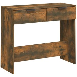 Console Table Smoked Oak 90x36x75 cm Engineered Wood Vidaxl Console Table Smoked Oak 90x36x75 cm Engineered Wood Vidaxl