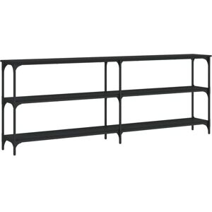 Console Table Black 200x29x75 cm Engineered Wood Vidaxl Console Table Black 200x29x75 cm Engineered Wood Vidaxl