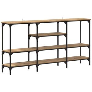 Console Table Artisan oak 160 x 29 x 80 cm Engineered wood vidaXL Console Table Artisan oak 160 x 29 x 80 cm Engineered wood vidaXL