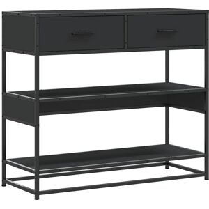 Console Table Black 90x35x80 cm Engineered Wood Vidaxl Console Table Black 90x35x80 cm Engineered Wood Vidaxl