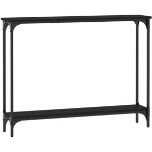 Console Table Black 100x22.5x75 cm Engineered Wood Vidaxl Console Table Black 100x22.5x75 cm Engineered Wood Vidaxl