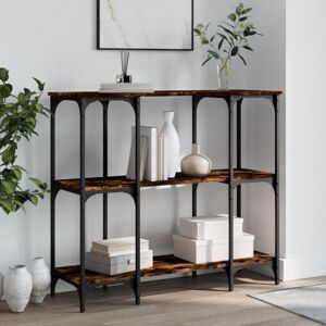 Console Table Smoked Oak 102x35x90 cm Engineered Wood Vidaxl Console Table Smoked Oak 102x35x90 cm Engineered Wood Vidaxl