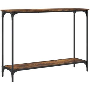 Console Table Smoked Oak 101x30.5x75 cm Engineered Wood vidaXL Console Table Smoked Oak 101x30.5x75 cm Engineered Wood vidaXL