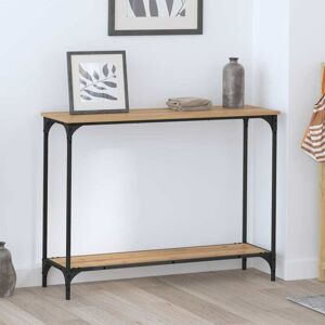 Console Table Artisan oak 101 x 30.5 x 75 cm Engineered wood vidaXL Console Table Artisan oak 101 x 30.5 x 75 cm Engineered wood vidaXL