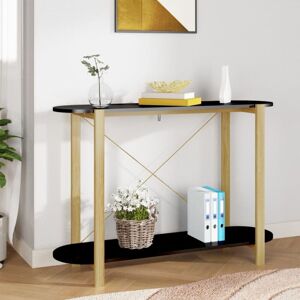 Console Table Black 110x38x75 cm Engineered Wood Vidaxl Console Table Black 110x38x75 cm Engineered Wood Vidaxl
