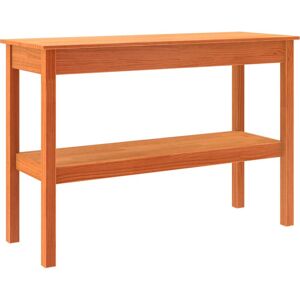 vidaXL Pine Wood Console Table Wax Brown - Console Table vidaXL Pine Wood Console Table Wax Brown - Console Table