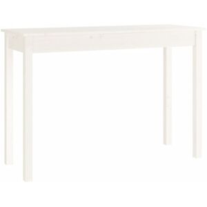 Console Table White 110x40x75 cm Solid Wood Pine Vidaxl Console Table White 110x40x75 cm Solid Wood Pine Vidaxl