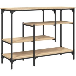 Console Table with Shelves Sonoma Oak 100x35x75 cm vidaXL Console Table with Shelves Sonoma Oak 100x35x75 cm vidaXL