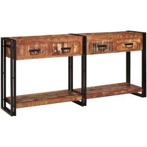 Console Tables Set with Drawer with Shelf 2 pcs Multicolour vidaXL Console Tables Set with Drawer with Shelf 2 pcs Multicolour vidaXL