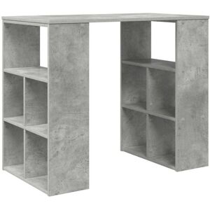 Desk with Shelf Grey 90 x 50 x 75 cm Engineered Wood Vidaxl Desk with Shelf Grey 90 x 50 x 75 cm Engineered Wood Vidaxl