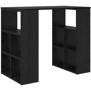 Vidaxl - Desk with Shelf Black oak 90 x 50 x 75 cm Engineered Wood Vidaxl - Desk with Shelf Black oak 90 x 50 x 75 cm Engineered Wood