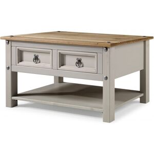 Mercers Furniture - Corona Grey Wax 2 Drawer Coffee Table Mercers Furniture - Corona Grey Wax 2 Drawer Coffee Table
