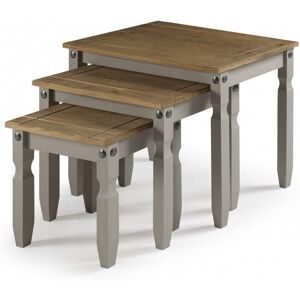Mercers Furniture - Corona Grey Wax Nest of Tables Mercers Furniture - Corona Grey Wax Nest of Tables