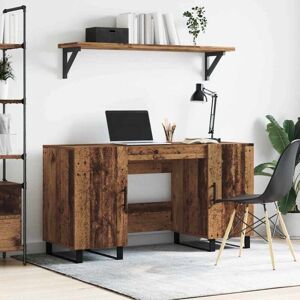 Vidaxl - Desk with Shelf Old wood 140 x 50 x 75 cm Engineered wood Vidaxl - Desk with Shelf Old wood 140 x 50 x 75 cm Engineered wood