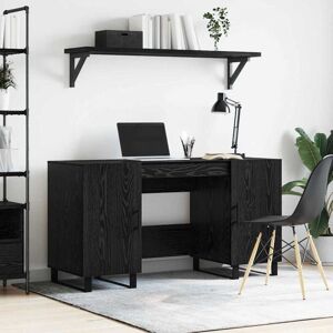Vidaxl - Desk with Shelf Black oak 140 x 50 x 75 cm Engineered wood Vidaxl - Desk with Shelf Black oak 140 x 50 x 75 cm Engineered wood