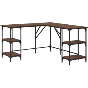 vidaXL 837596 Desk - Engineered Wood, Brown Oak, 139x139x75 cm vidaXL 837596 Desk - Engineered Wood, Brown Oak, 139x139x75 cm