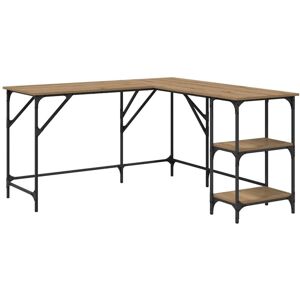 Desk Artisan Oak 139 x 139 x 75 cm Engineered Wood vidaXL Desk Artisan Oak 139 x 139 x 75 cm Engineered Wood vidaXL