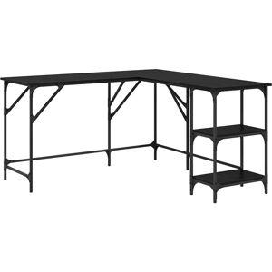 Desk Black Oak 139 x 139 x 75 cm Engineered Wood vidaXL Desk Black Oak 139 x 139 x 75 cm Engineered Wood vidaXL