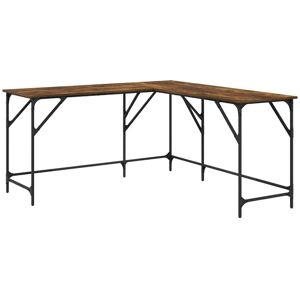 vidaXL Smoked Oak Office Desk 149x149x75 cm - Office Desk vidaXL Smoked Oak Office Desk 149x149x75 cm - Office Desk