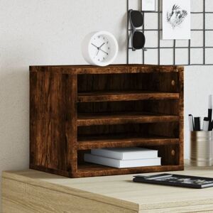 Desk Organiser Smoked Oak 36x26x29.5 cm Engineered wood Vidaxl Desk Organiser Smoked Oak 36x26x29.5 cm Engineered wood Vidaxl