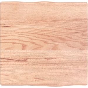Table Top Light Brown 40x40x(2-4) cm Treated Solid Wood Live Edge Vidaxl Table Top Light Brown 40x40x(2-4) cm Treated Solid Wood Live Edge Vidaxl