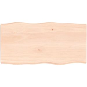 Table Top 100x50x(2-4) cm Untreated Solid Wood Live Edge Vidaxl Table Top 100x50x(2-4) cm Untreated Solid Wood Live Edge Vidaxl