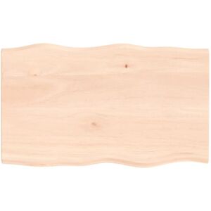 Table Top 100x60x2 cm Untreated Solid Wood Oak Live Edge Vidaxl Table Top 100x60x2 cm Untreated Solid Wood Oak Live Edge Vidaxl