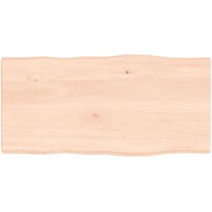 Table Top 80x40x(2-4) cm Untreated Solid Wood Live Edge vidaXL Table Top 80x40x(2-4) cm Untreated Solid Wood Live Edge vidaXL