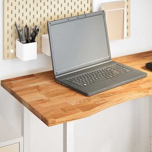Vidaxl - Desk Top Light Brown 100x50x2.5 cm Solid Wood Oak Rectangular Vidaxl - Desk Top Light Brown 100x50x2.5 cm Solid Wood Oak Rectangular