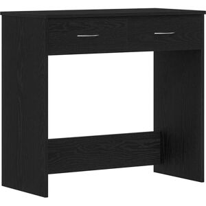 Desk Black oak 80 x 40 x 75 cm Engineered wood Vidaxl Desk Black oak 80 x 40 x 75 cm Engineered wood Vidaxl