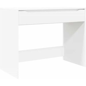 Desk with Drawer White 100 x 50 x 78 cm Engineered Wood vidaXL Desk with Drawer White 100 x 50 x 78 cm Engineered Wood vidaXL