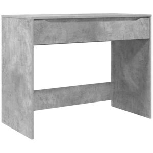 Desk with Drawer Concrete Grey 100 x 50 x 78 cm Engineered Wood vidaXL Desk with Drawer Concrete Grey 100 x 50 x 78 cm Engineered Wood vidaXL