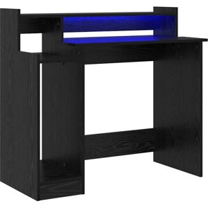 Vidaxl - Desk with Desk Lamps Black oak 97 x 45 x 90 cm Engineered wood Vidaxl - Desk with Desk Lamps Black oak 97 x 45 x 90 cm Engineered wood