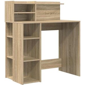 Vidaxl - Desk with Storage Sonoma oak 90 x 48 x 101.5 cm Engineered Wood Vidaxl - Desk with Storage Sonoma oak 90 x 48 x 101.5 cm Engineered Wood