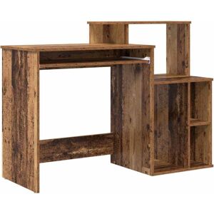 Desk with Storage Old Wood 120.5 x 44 x 88.5 cm Engineered Wood vidaXL Desk with Storage Old Wood 120.5 x 44 x 88.5 cm Engineered Wood vidaXL
