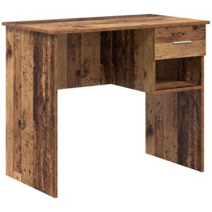 Vidaxl - Desk with Drawer Old wood 90 x 49.5 x 75 cm Engineered wood Vidaxl - Desk with Drawer Old wood 90 x 49.5 x 75 cm Engineered wood