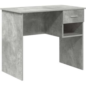 Vidaxl - Desk with Shelf Concrete grey 90 x 49.5 x 75 cm Engineered wood Vidaxl - Desk with Shelf Concrete grey 90 x 49.5 x 75 cm Engineered wood