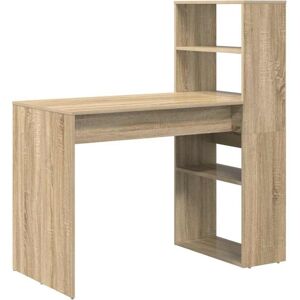 Vidaxl - Desk with Shelf Sonoma oak 113 x 54 x 120 cm Engineered wood Vidaxl - Desk with Shelf Sonoma oak 113 x 54 x 120 cm Engineered wood