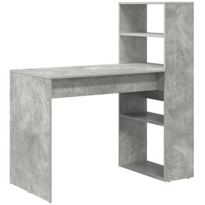 Vidaxl - Desk with Shelf Concrete grey 113 x 54 x 120 cm Engineered wood Vidaxl - Desk with Shelf Concrete grey 113 x 54 x 120 cm Engineered wood