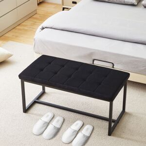 CLIPOP 1PC Dining Room Bench Seat Velvet Padded Cushioned Hallway Benches with Metal Frame Lounge Long Dinner Stool for Kitchen Bedroom Living Room Hallway CLIPOP 1PC Dining Room Bench Seat Velvet Padded Cushioned Hallway Benches with Metal Frame Lounge Long Dinner Stool for Kitchen Bedroom Living Room Hallway